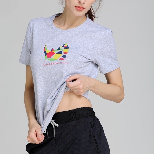 Women Cotton Elastane Casual Tee