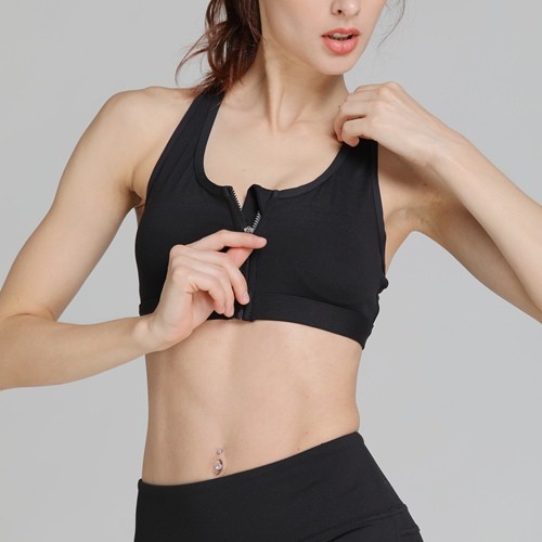 Sports Bra Meshback with Zip